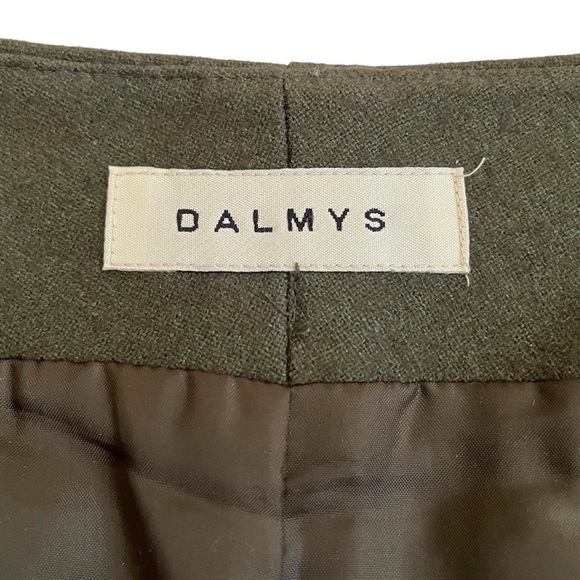 Dalmys Vintage Wool Blend Midi Skirt Green - Picture 10 of 17
